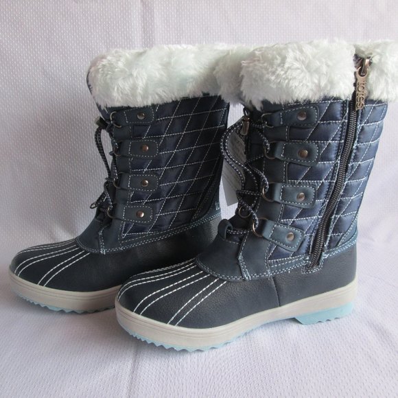 TOTES SHIRLEY TALL GIRLS WINTER BOOTS – DRESS BLUE COOL BLUE - Picture 3 of 16